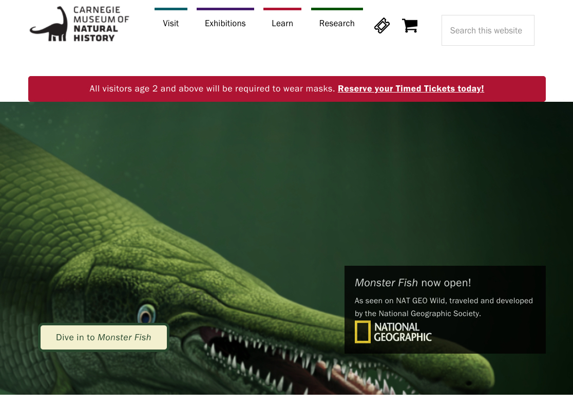 Carnegie Natural History web site
