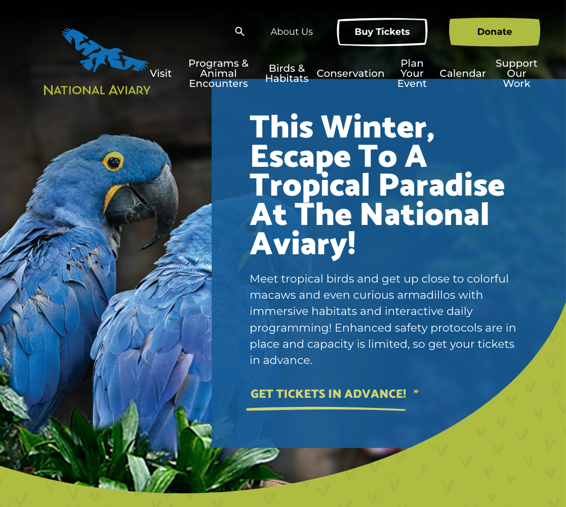 National Aviary web site